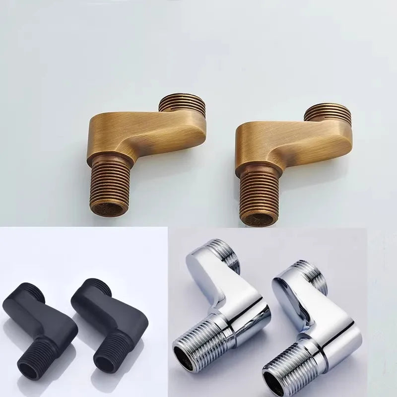 Afralia™ Curangle Antique Brass/Chrome Bathroom Shower Faucet Install Parts: Premium Accessories