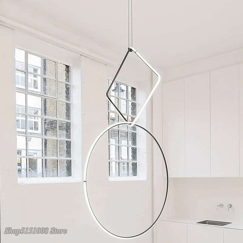 Afralia™ Nordic Geometric Pendant Lights - Modern Unique Designer Hanging Lamps