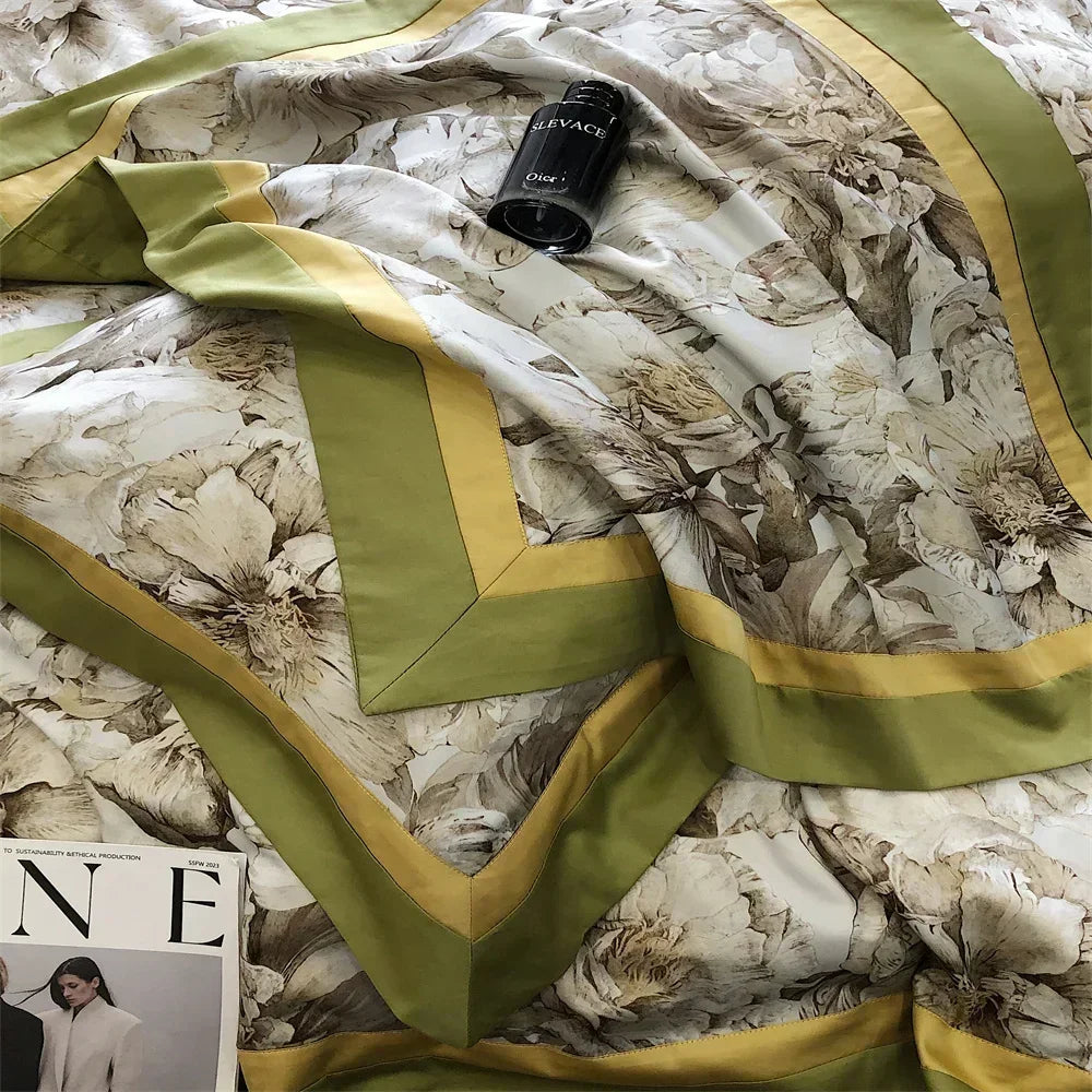 Afralia™ Luxury 1000TC Egyptian Cotton Bedlinens Queen King RU Size Set