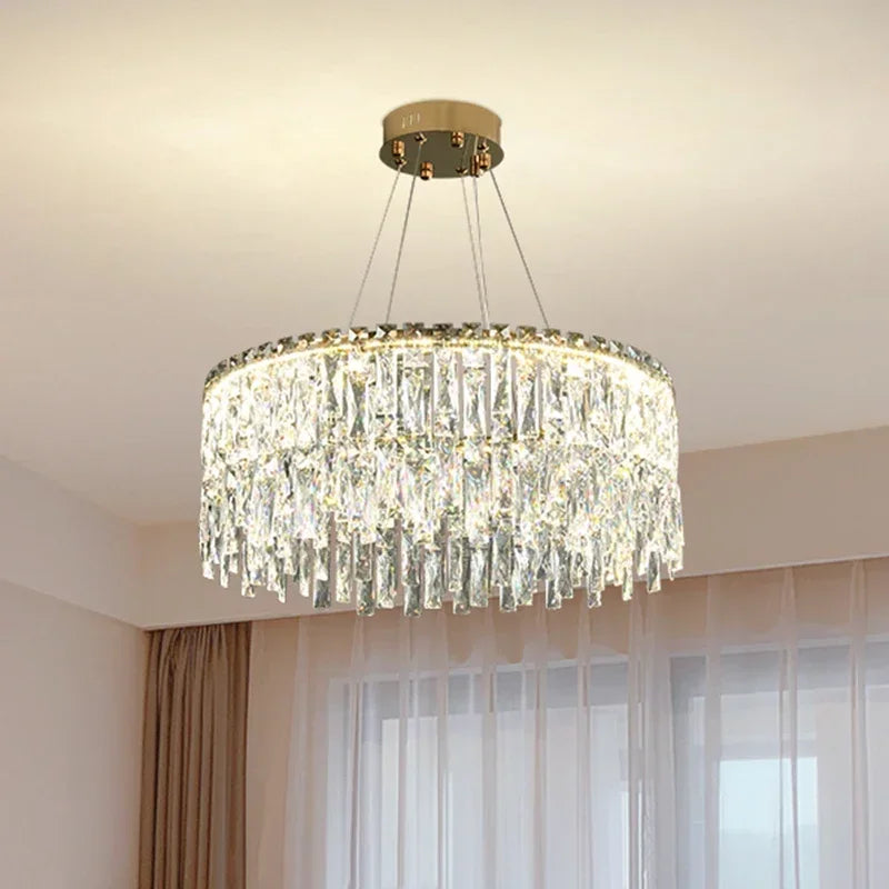 Afralia™ Crystal Chandelier: Luxury Bedroom & Living Room Lighting