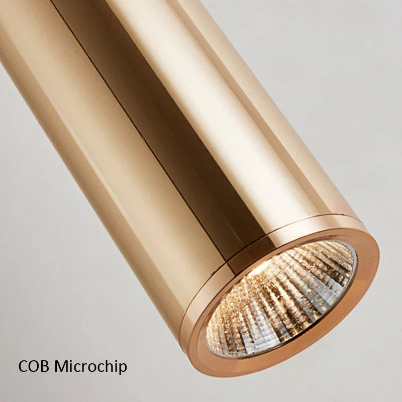 Afralia™ Gold LED Pendant Light - European Style Home & Restaurant Decor