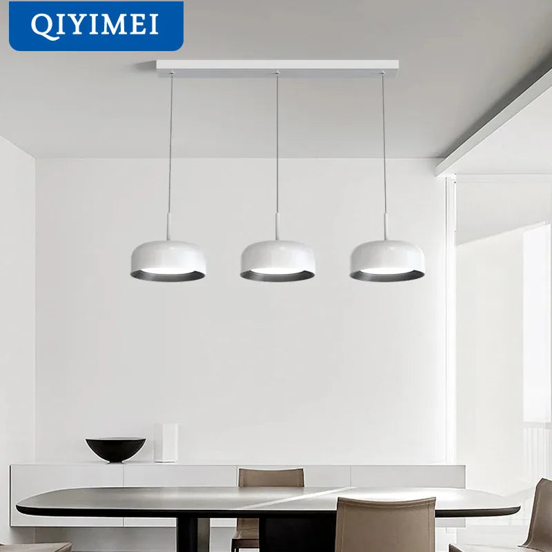 Afralia™ Circular Chandeliers: Nordic Style Lighting for Bedroom, Kitchen, Living & Dining Room