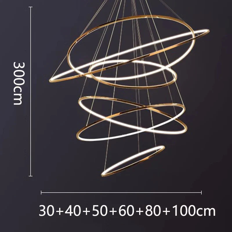 Nordic Stair Chandelier Afralia™ Pendant Light for Living Room Dining Room Lighting