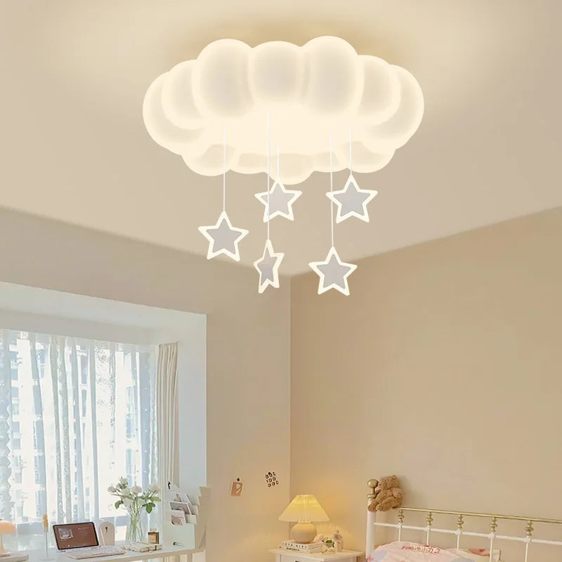 Afralia™ Dimming Pendant Chandelier Light with PE Lampshade for Living Room Bedroom