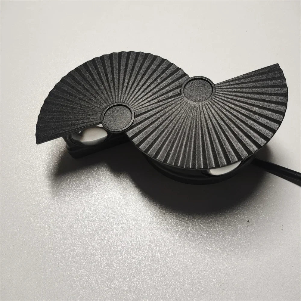 Afralia™ Fan Shape Aluminum Porch Light: Ultra-bright Outdoor Wall Lamp