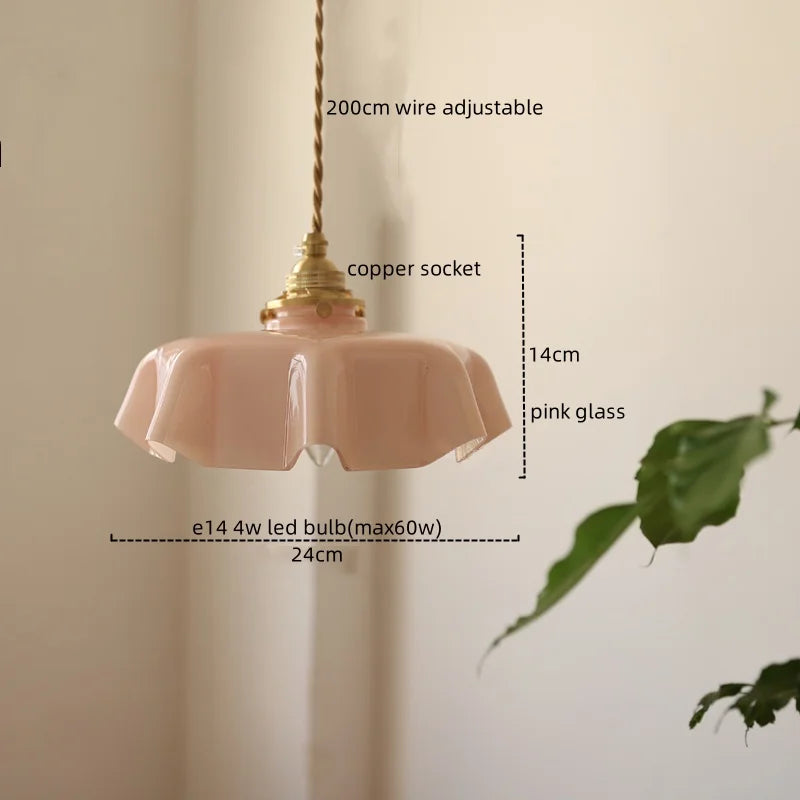 Afralia™ Yellow Glass LED Pendant Light: Modern Nordic Hanging Lamp for Dining Room & Kitchen