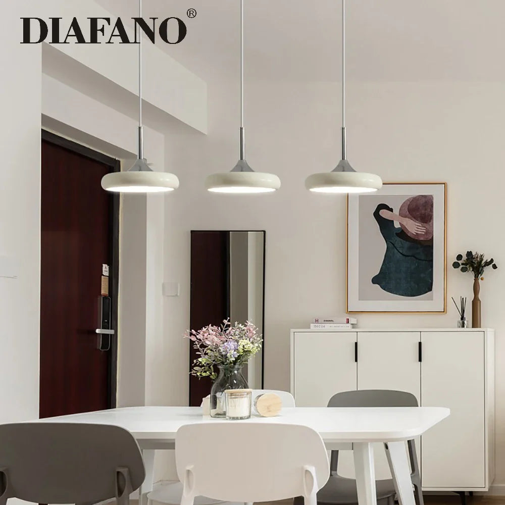 Afralia™ Modern Chrome Pendant Lights for Dining Room Kitchen Island Chandelier