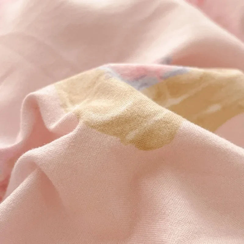 Afralia™ Patterned Fitted Sheet Comforter Set - Soft Bedding for Adults & Children