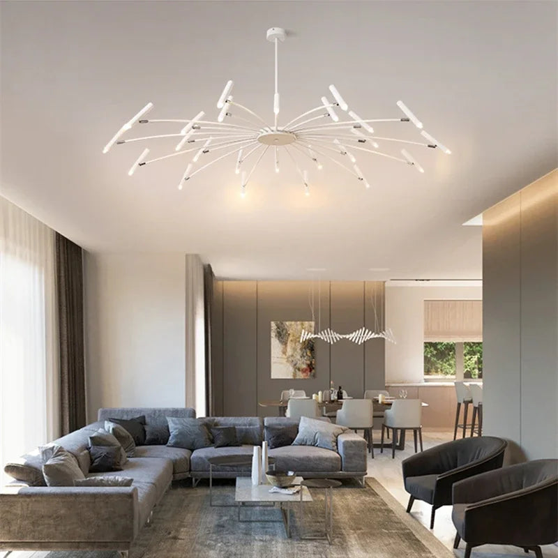 Afralia™ Nordic Modern Chandelier Minimalist Ceiling Light for Living Room Bedroom Dining Home