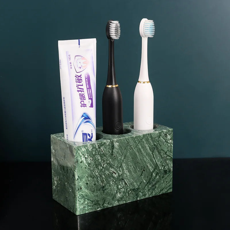 Marble Toothbrush Holder Cup Mug for Family Bathroom by Afralia™