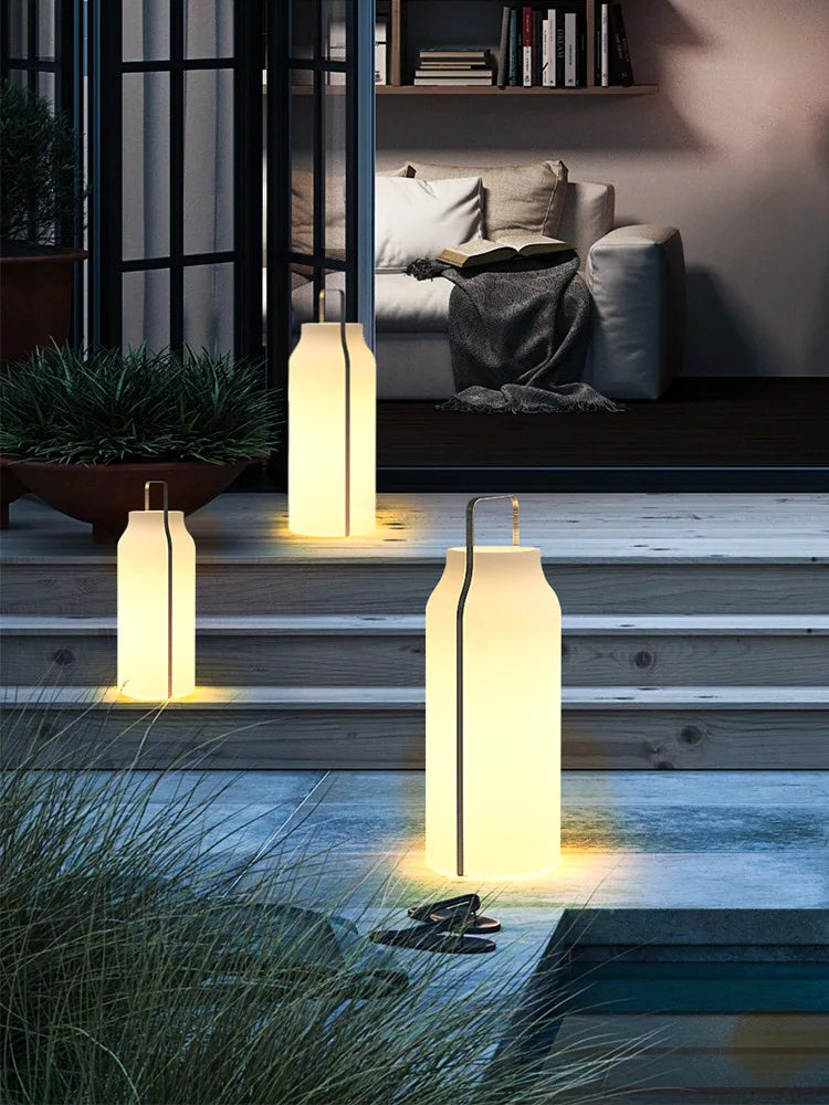 Afralia™ LED Stainless Steel Outdoor Lawn Light: Waterproof, Portable, & Atmosphere-Enhancing.