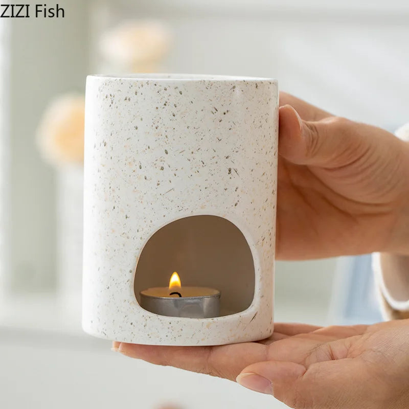 Afralia™ Speckled Incense Burner Tray | Aromatherapy Censer Firewood Aroma Diffuser