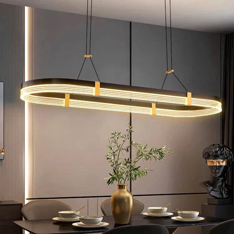 Afralia™ Modern Pendant Chandelier for Indoor Dining Room Living Room Ceiling Lighting