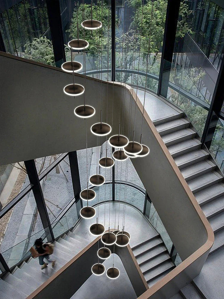 Afralia™ Nordic Black Chandelier Living Room Crystal Pendant Light