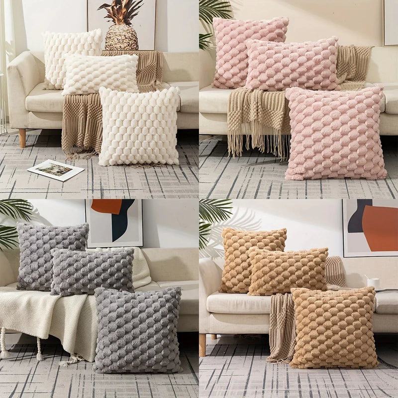 Afralia™ Knit Decorative Pillow Covers Soft Modern Cushion for Living Room Sofa