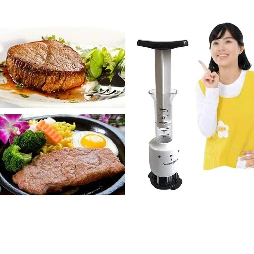Afralia™ Meat Injector: Stainless Steel Tenderizer & Flavor Syringe for Kitchen