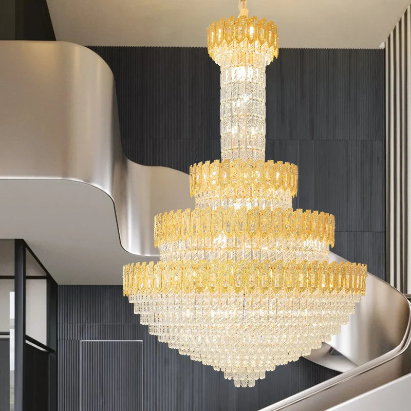 Afralia™ Postmodern Crystal Chandelier for Luxury Living Room and Hotel Lobby