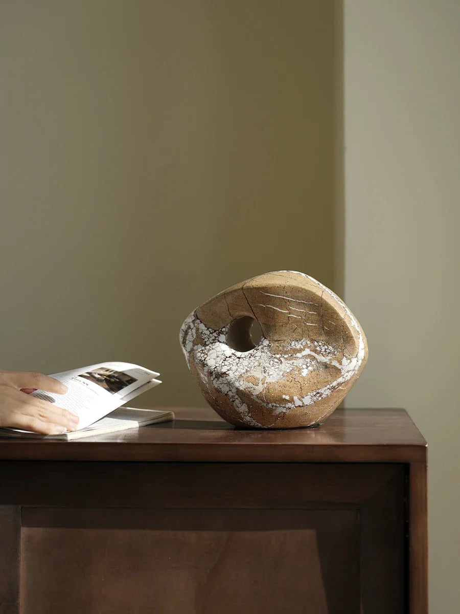 Afralia™ Marble Ornaments: Modern Sculpture Decoration for Living Room, Bedroom, Office