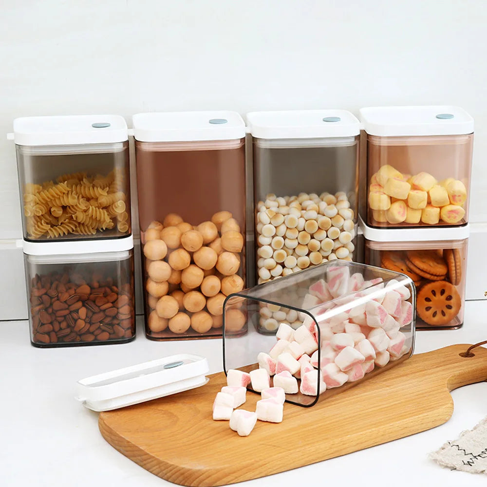 Afralia™ Bulk Hermetic Food Storage Container Plastic Organizer