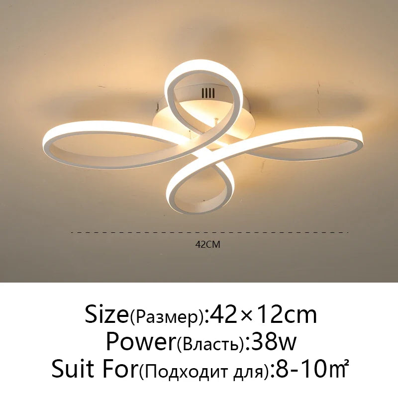 Afralia™ Flower Ceiling Light: Nordic Romantic LED Bedroom, Living Room, Restaurant, Study Light