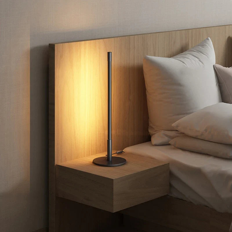 Afralia™ Minimalist LED Bedside Desk Lamp Modern Night Light Simple Bedroom Lighting