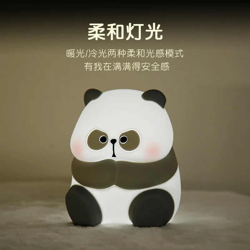 Afralia™ Cartoon Silicone Animal Night Light with Patting Switch - Cute & Lovely for Kids Room