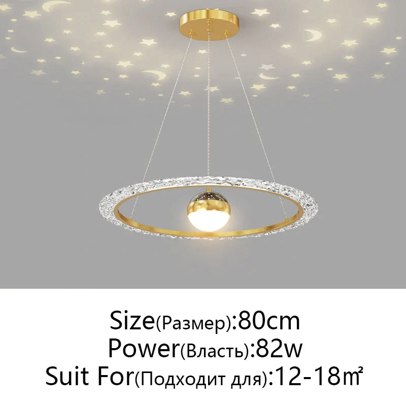 Afralia™ Nordic Gyptian LED Chandelier for Living Room Bedroom Dining Room