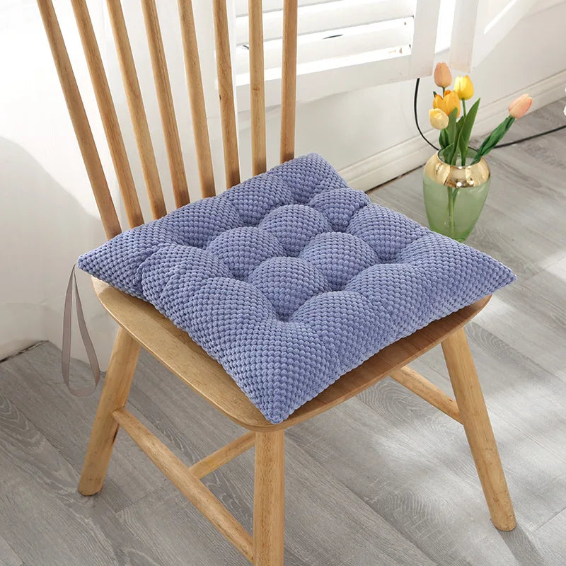 Afralia™ Nordic Solid Chair Cushion: Comfortable, Breathable, Non Slip - Home & Office Hip Support