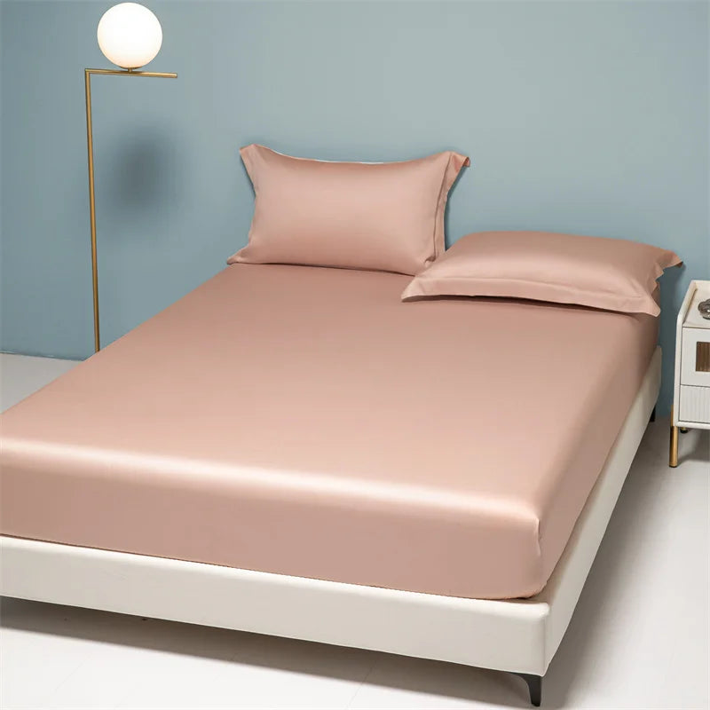 Afralia™ 1000TC Egyptian Cotton 10 Colors Fitted Sheet, King Queen Twin Sizes, Dark Gray