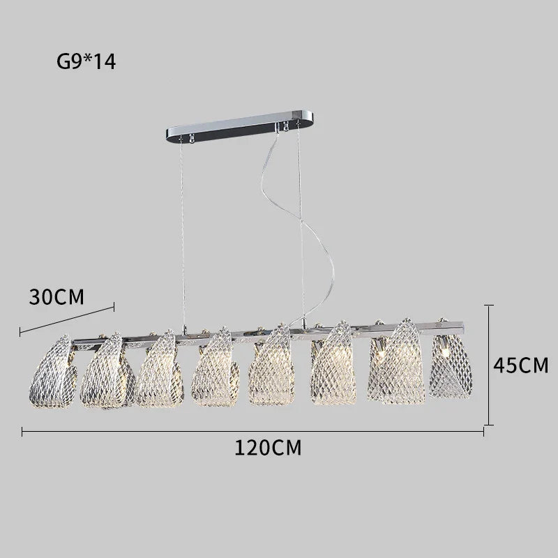 Afralia™ Modern Glass Chandelier for Luxury Home Decor