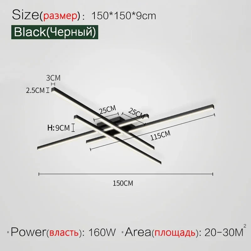 Afralia™ Modern LED Ceiling Lamps for Bedroom and Living Room