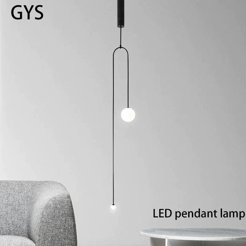 Afralia™ Nordic LED Pendant Lamp Minimalist Home Lighting Chandelier