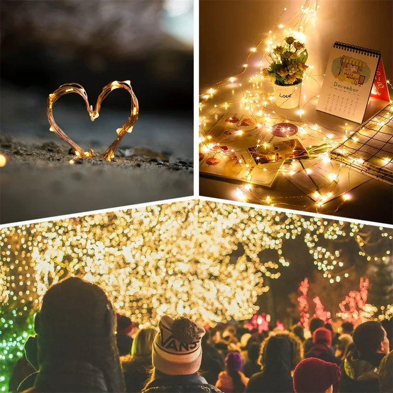 Afralia™ Solar Fairy Lights - 200/300 LEDs for Outdoor Parties, Holidays, and Gardens