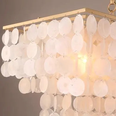 Afralia™ Modern Scandinavian Shell Chandelier for Dining & Living Room