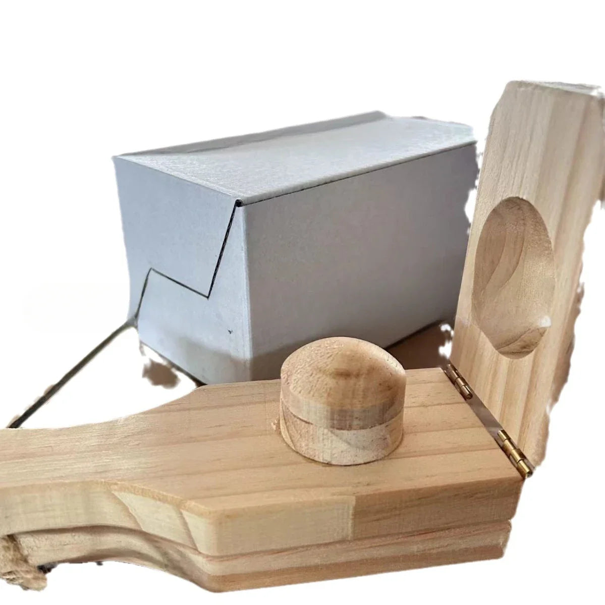 Afralia™ 2-In-1 Wooden Banana Smasher & Meatball Maker for Tostones