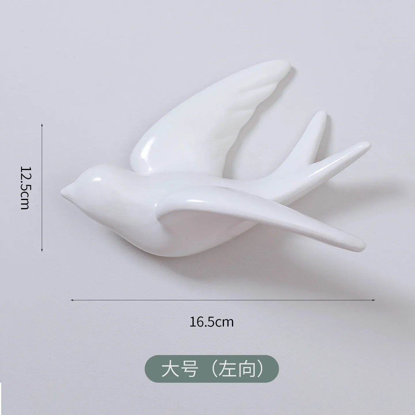 Afralia™ Swallow Ceramic Wall Decor Handicrafts: Stylish 3D Bird Background Room Accessories