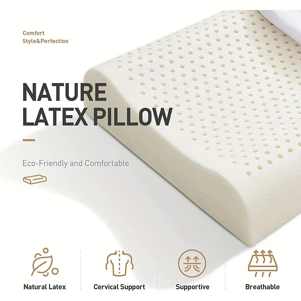 Afralia™ Latex Massage Pillow for Sleeping - Orthopedic Memory Foam Pillow