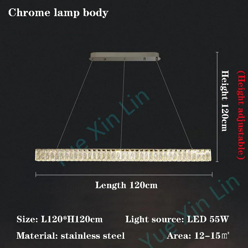 Afralia™ Luxury Crystal Chandelier for High-End Dining Tables by Italian Designer