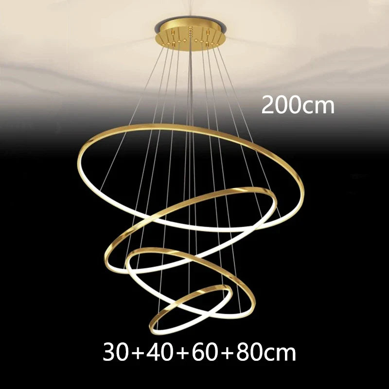 Afralia™ Nordic Stair Chandelier Living Dining Room Pendant Ceiling Indoor Lighting