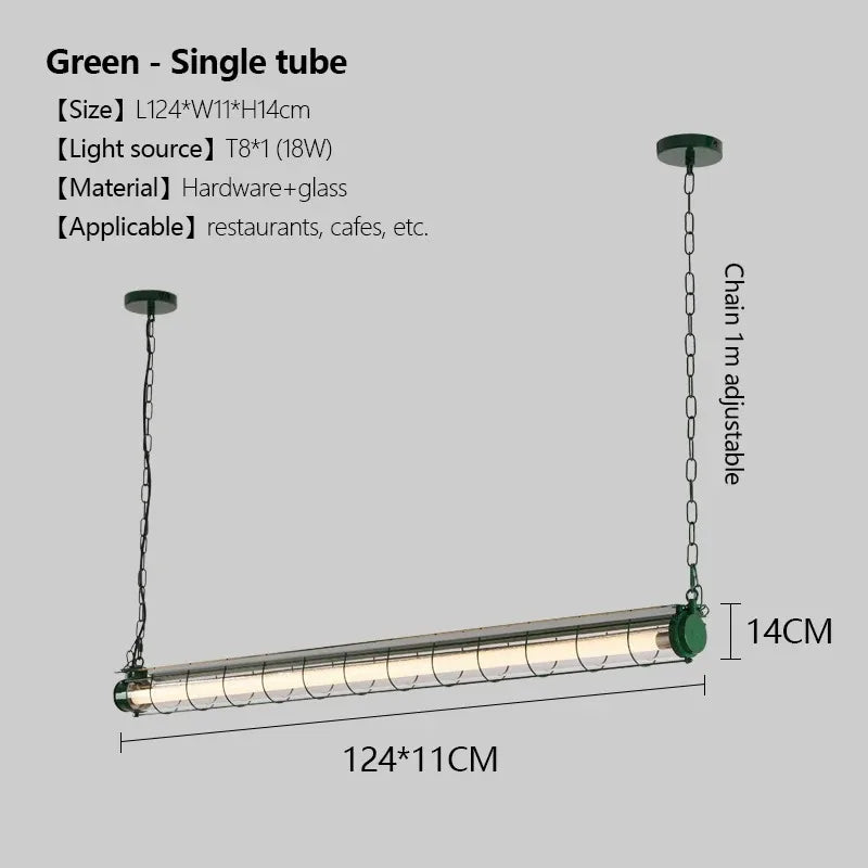 Afralia™ Glass Linear Chandelier for Long Bar & Restaurant Lighting