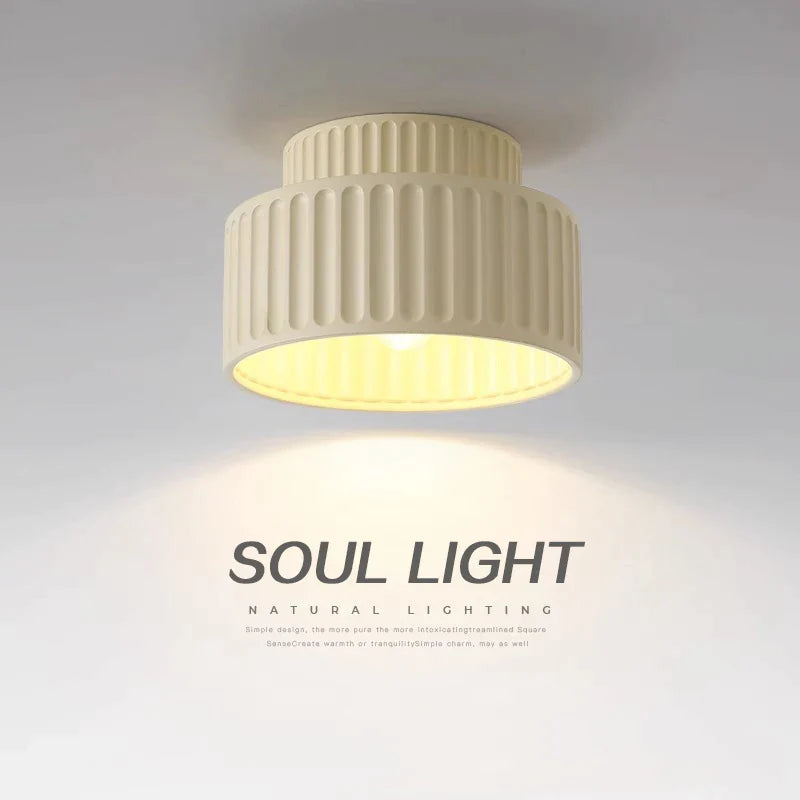 Afralia™ Nordic Resin LED Ceiling Light for Home Indoor Decoration