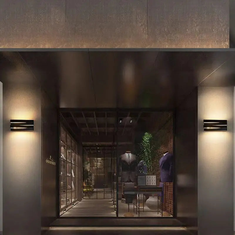 Afralia™ Alumunim IP65 Outdoor Wall Lamp Sconce for Villa Porch Gate Lighting