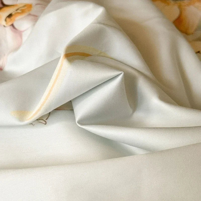 Afralia™ Egyptian Cotton Bedding Set: Queen King Full Size Sheet Pillowcase Comforter Cover