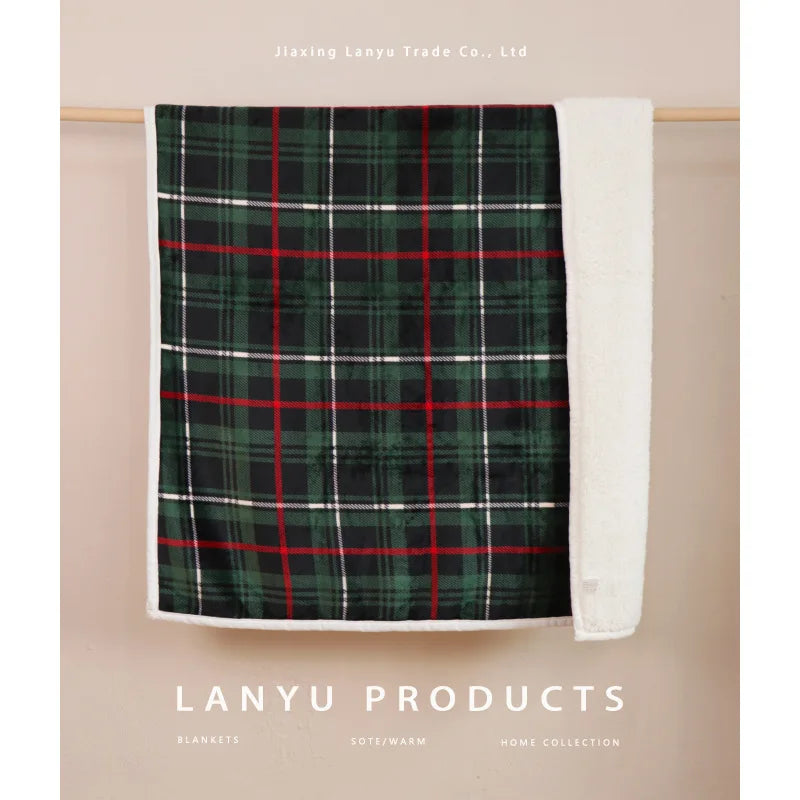 Afralia™ Bohemian Winter Blanket, Double-Layer Coral Fleece, Thick & Warm for Sofa Nap