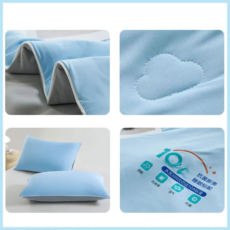 Afralia™ Satin Silky Cooling Blanket - Lightweight Air Conditioner Comforter