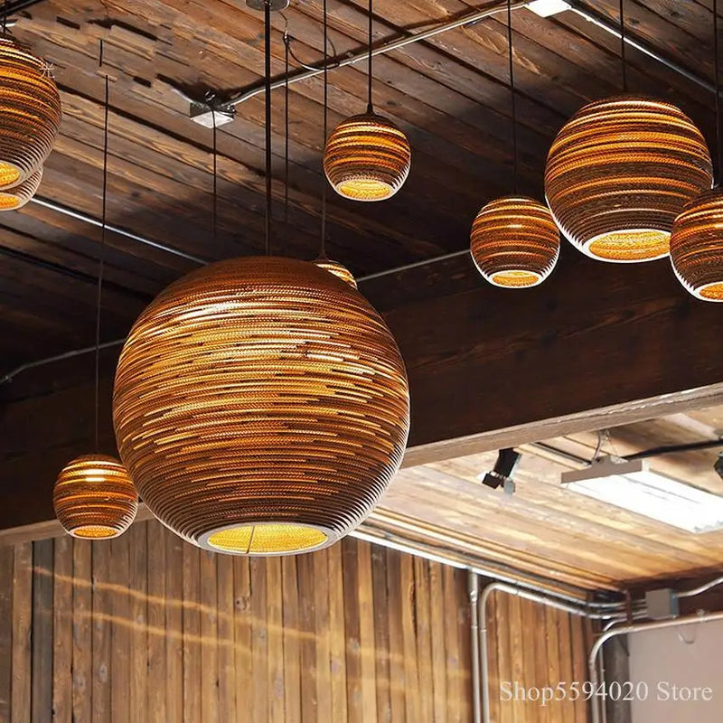 Afralia™ Silkworm Chandelier: Nordic Style Pendant Lamp for Dining Room, Cafe, and Bar.