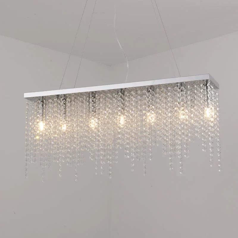 Afralia™ Bar Crystal Chandelier | Modern Dining Room Light Fixtures
