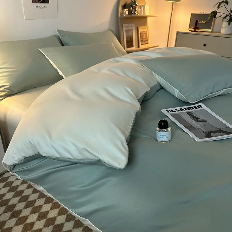 Afralia™ Summer 2025 Nude Skin-Friendly Bed Sheet Set for Double-Sided Sleeping