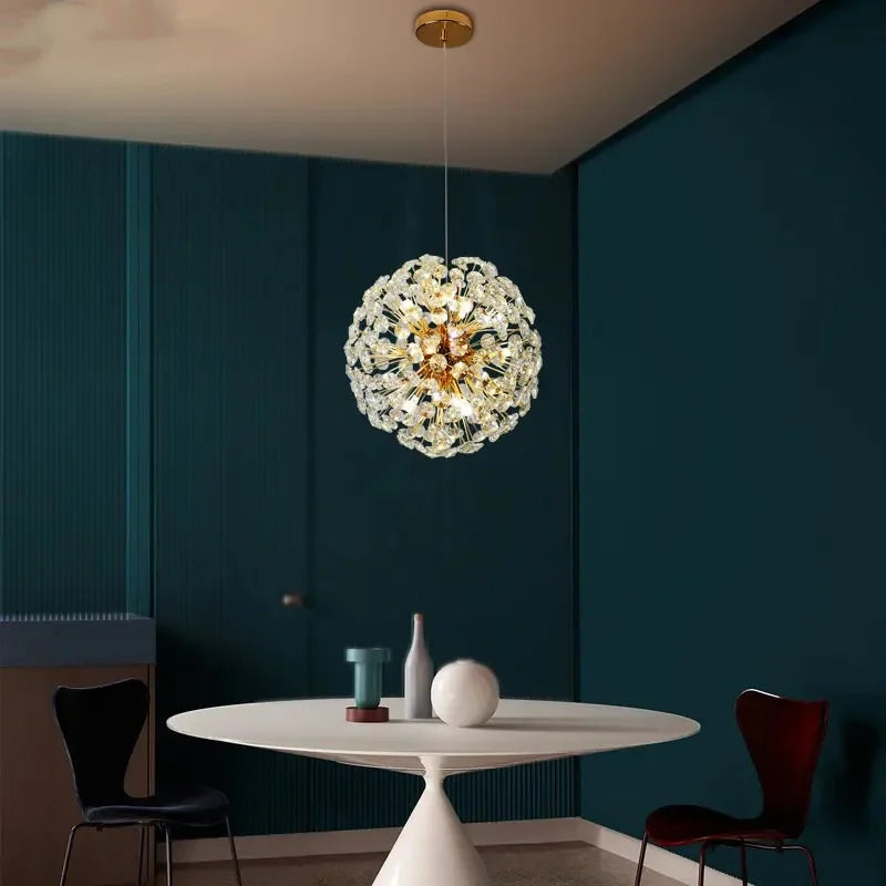 Afralia™ LED Ceiling Chandelier for Home Décor & Lighting in Living Room, Bedroom, Kitchen & Dining