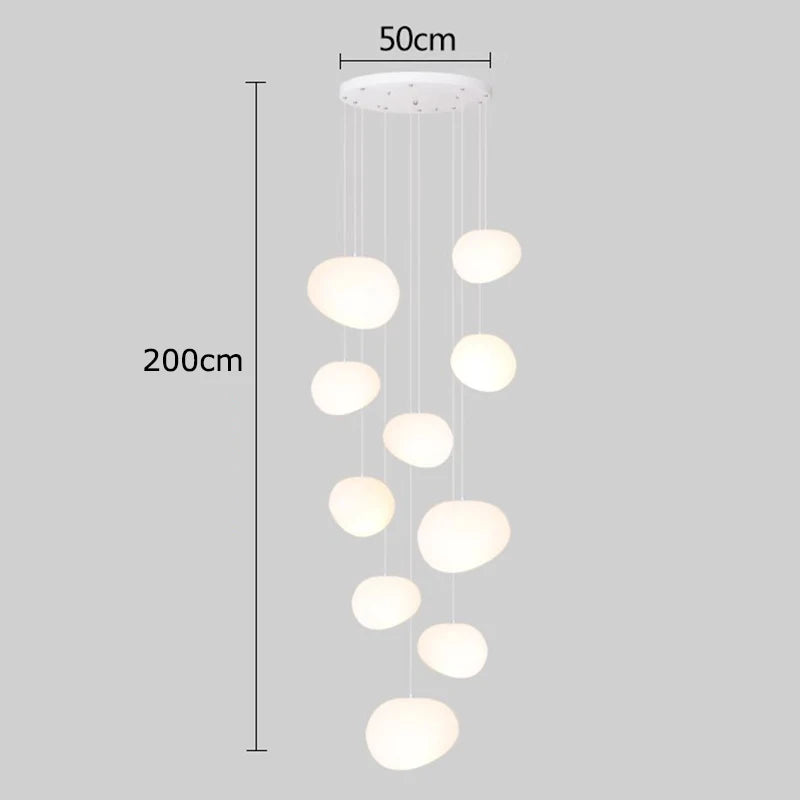 Afralia™ Modern LED Pendant Light Chandeliers for Living Room Staircase Indoor Lighting